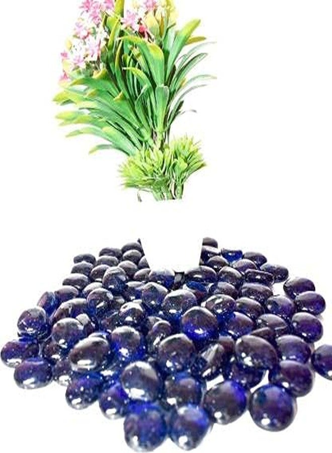 VANNEF Stone Special Polished Shiny Glass Pebbles for Home Garden Aquarium Landscape Outdoor Decoration (DarkBlue, 950 gm) - Image 5